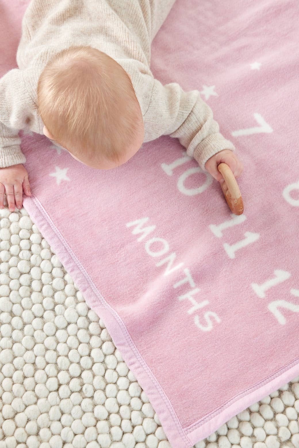 ChappyWrap - Milestone Mini Blush Blanket