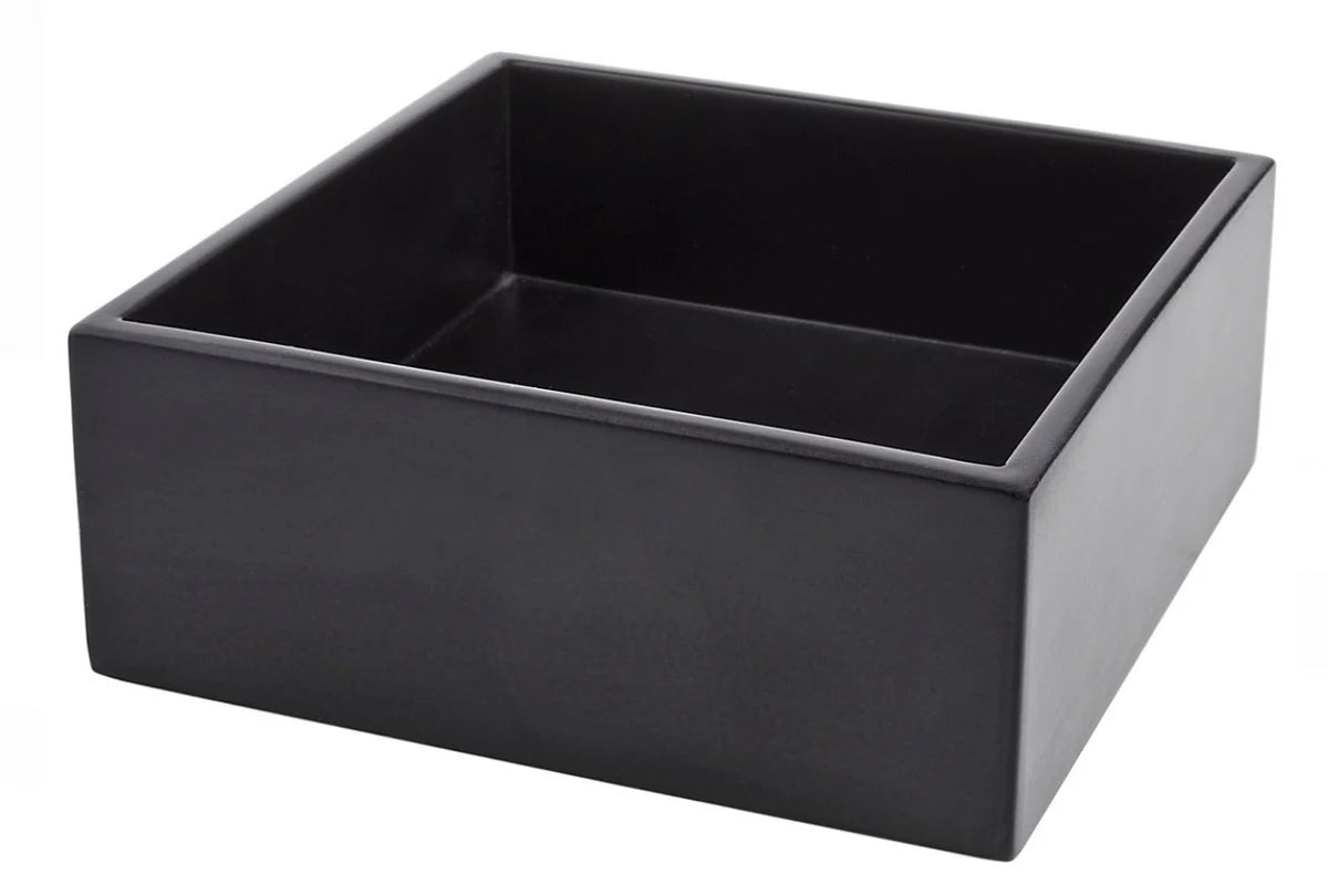 Annie Selke Black Lacquer Napkin Holder Cocktail