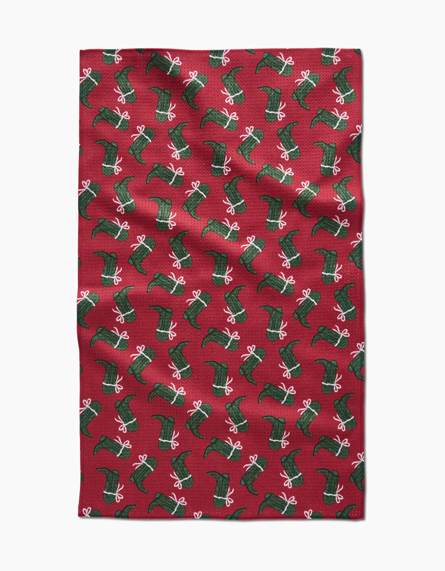 Geometry - Merry Boots Tea Towel