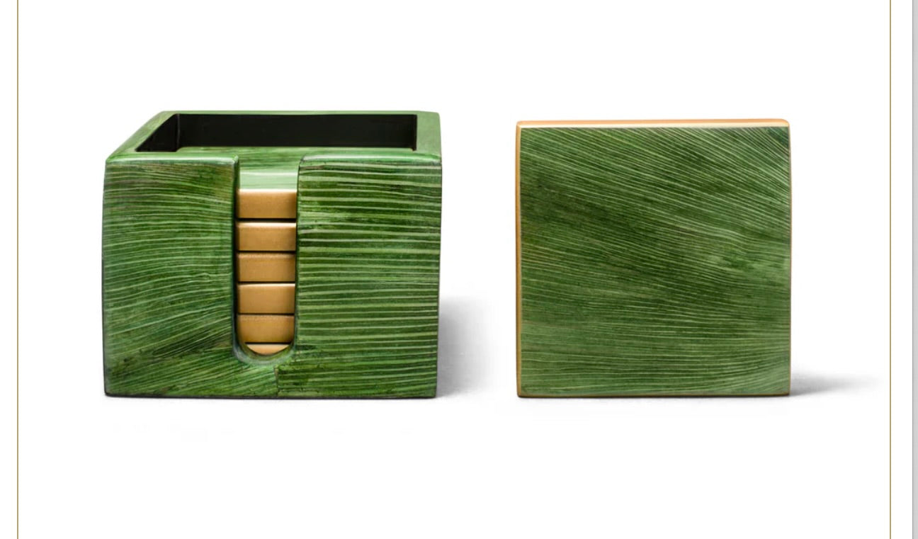Ladorada Emerald Maize Boxed Coaster Set