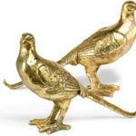 Gold Resin Pheasants 8 Inch