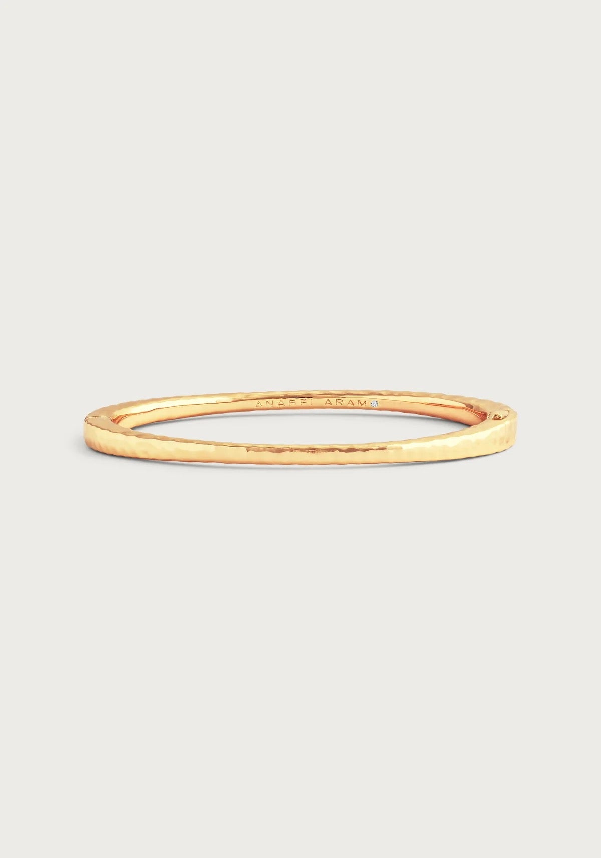 Anabel Aram Farrier Thin Hinged Bracelet, Gold