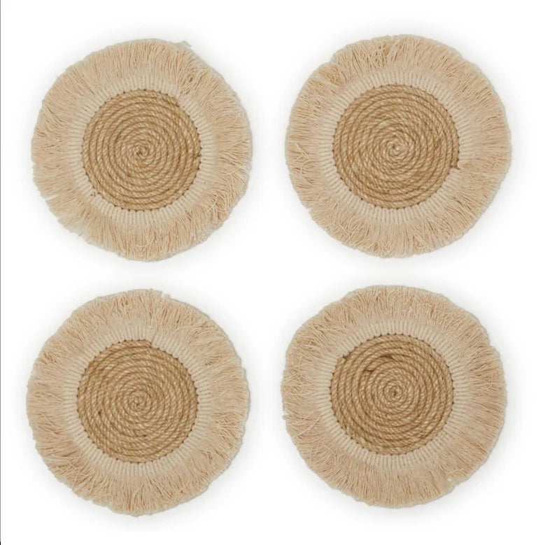 On The Fringe Set of 4 Coasters