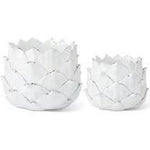 Resin Artichoke Planters Set of 2