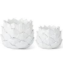 Resin Artichoke Planters Set of 2