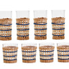 Santorini Lattice Glass - 2 Styles:  Double Old Fashioned (Small) or Highball (Large)