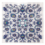 Nicolette Mayer - BOSPHORUS BLUE WHITE 18X18 ACRYLIC TRAY