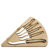The French Farm - Jean Dubost Cheese Set with 5 Ivory Cheese Knives & Board