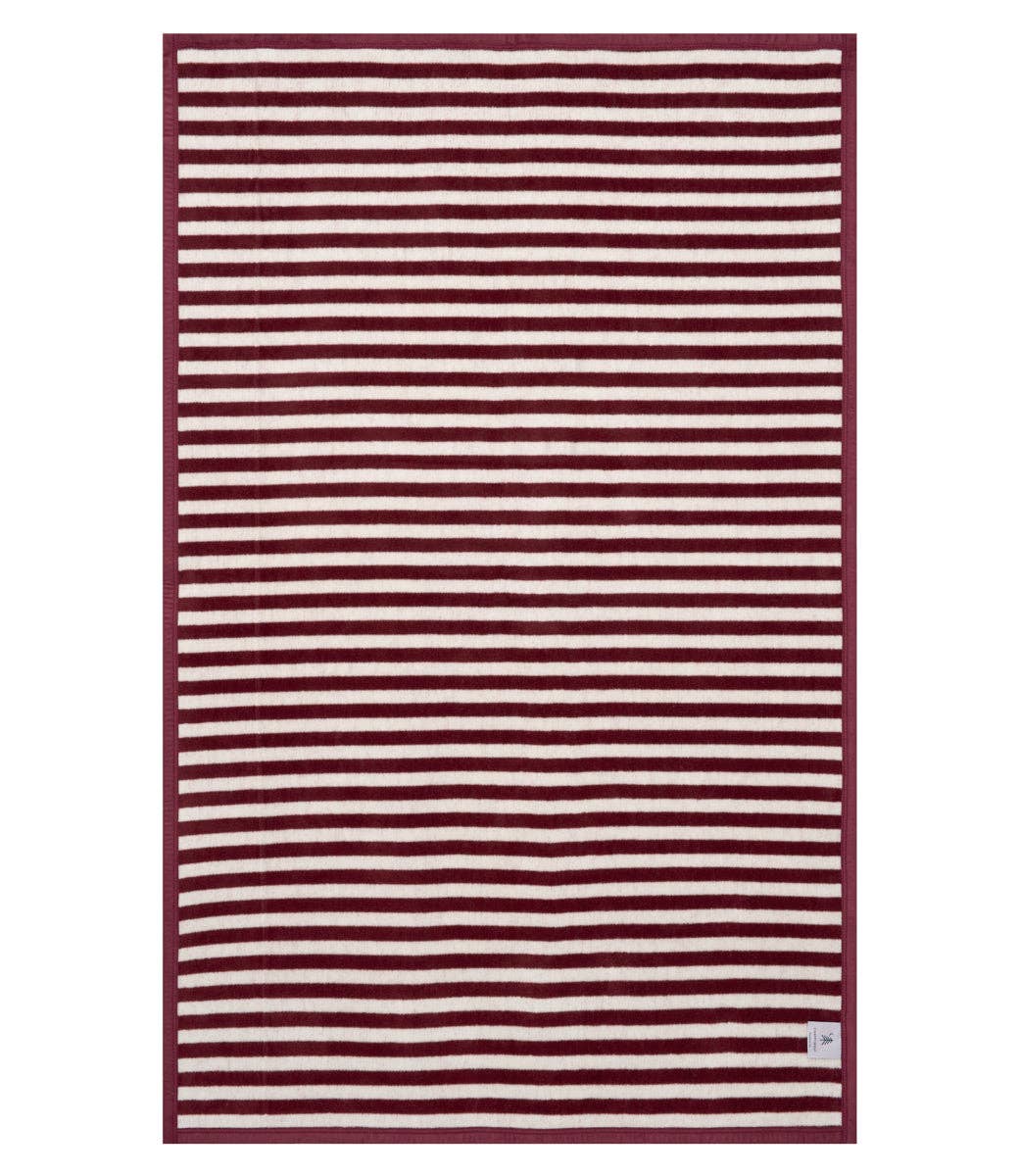 ChappyWrap - Sideline Stripe Maroon Midi Blanket