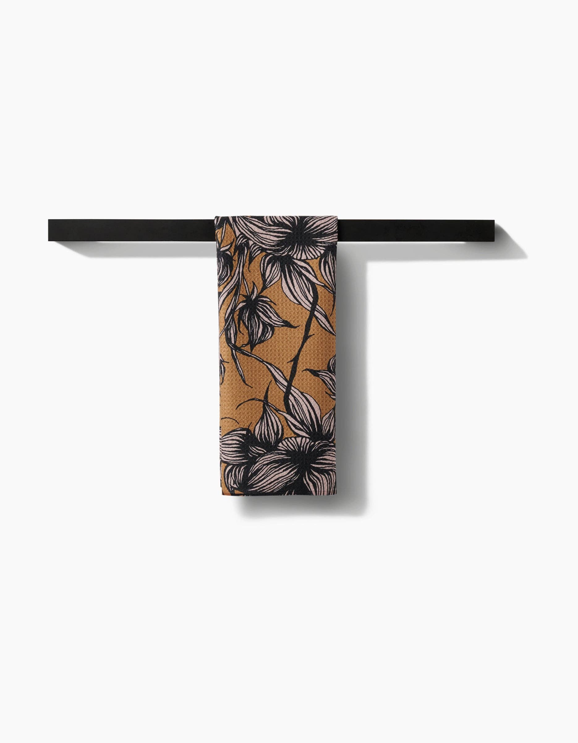 Geometry - Stay Saffron Tea Towel