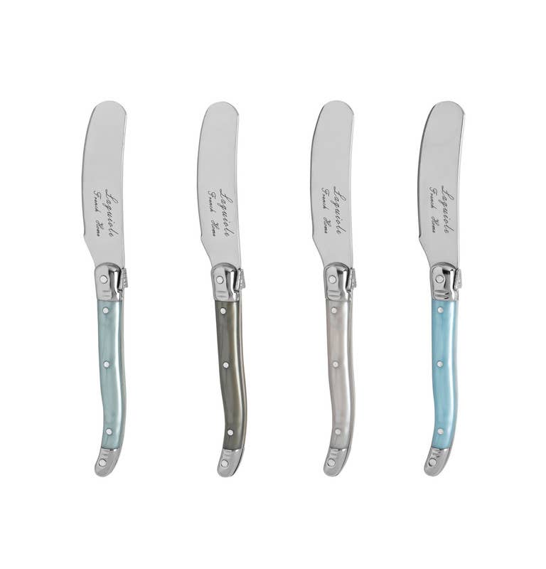 French Home - Laguiole 4-Piece Spreader Set with Mother of Pearl Handles