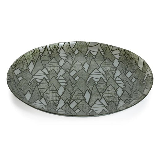 Alpine Tree Platter Green