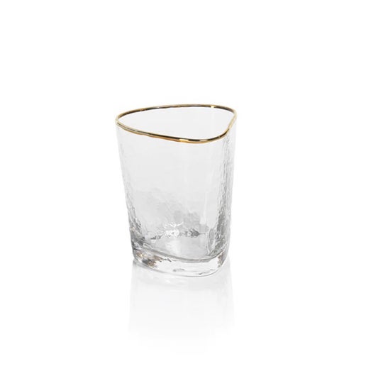 Aperitivo Triangular DOF Glass w/ Gold Rim