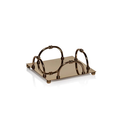 Alessia Cocktail Napkin Holder Gold