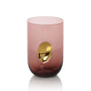 Aperitivo Tumbler with Gold Accent - Violet