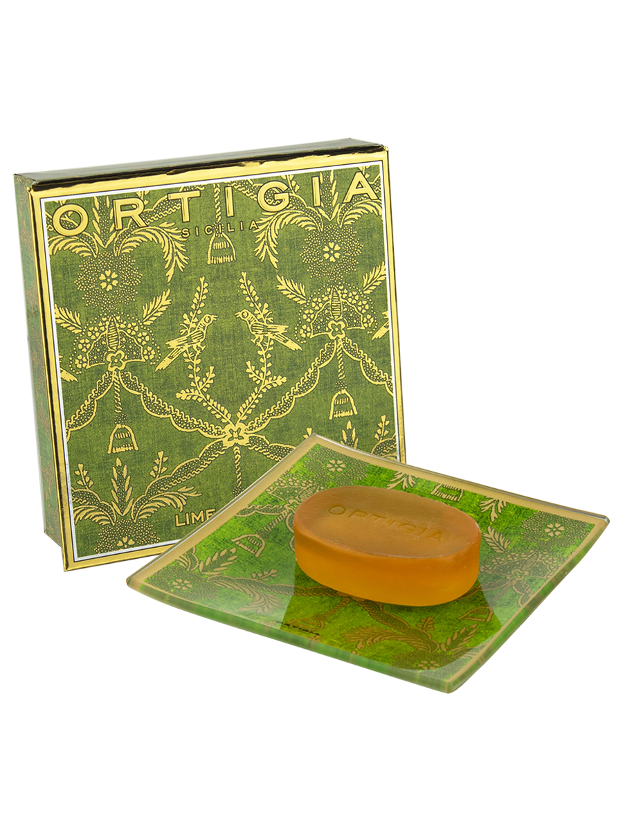 Ortigia Glass Plate and Soap