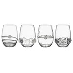 Juliska Heritage Stemless Wine Assorted Set/4