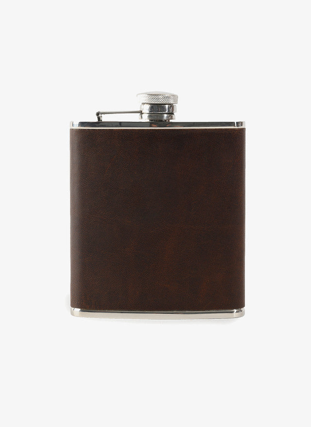 Moore & Giles Leather Wrapped Flask