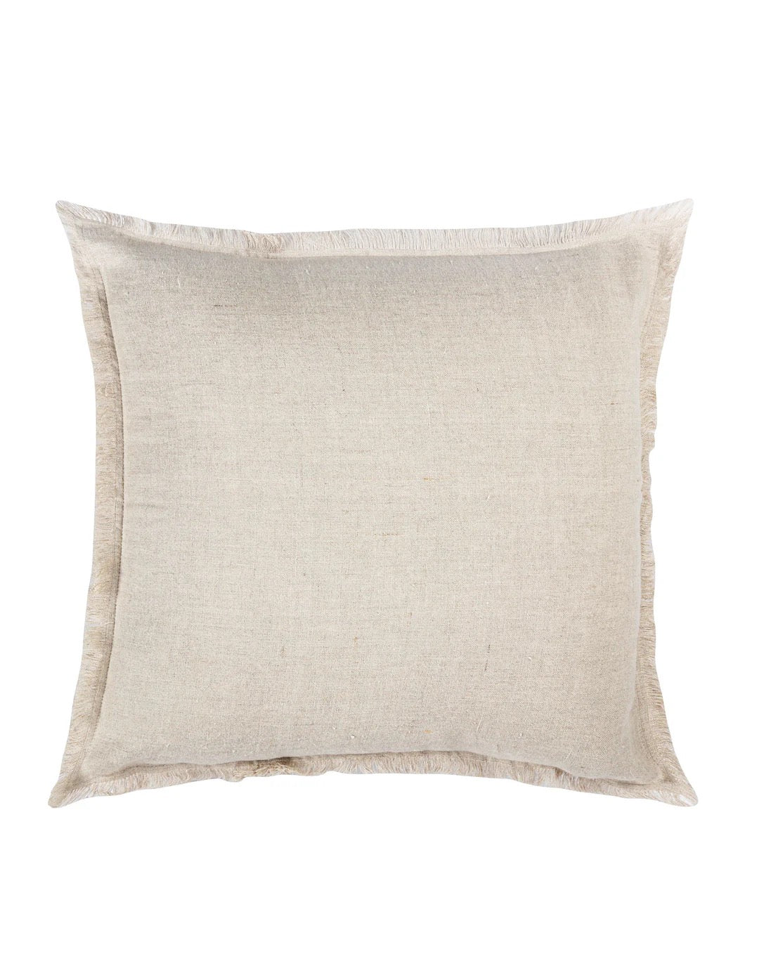Natural Beige Fringe So Soft Linen Pillows