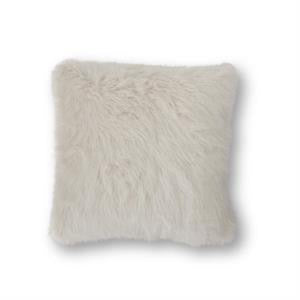 White Faux Fur Pillow 24 Inch