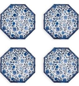 Chinoiserie Touch Octagonal Dinner Plate - Set of 4