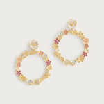 Anabel Aram Wildflowers Gathered Hoop Earrings