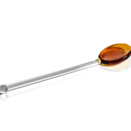 Baglioni Glass Spoon (Boxed Set of 4) - Amber