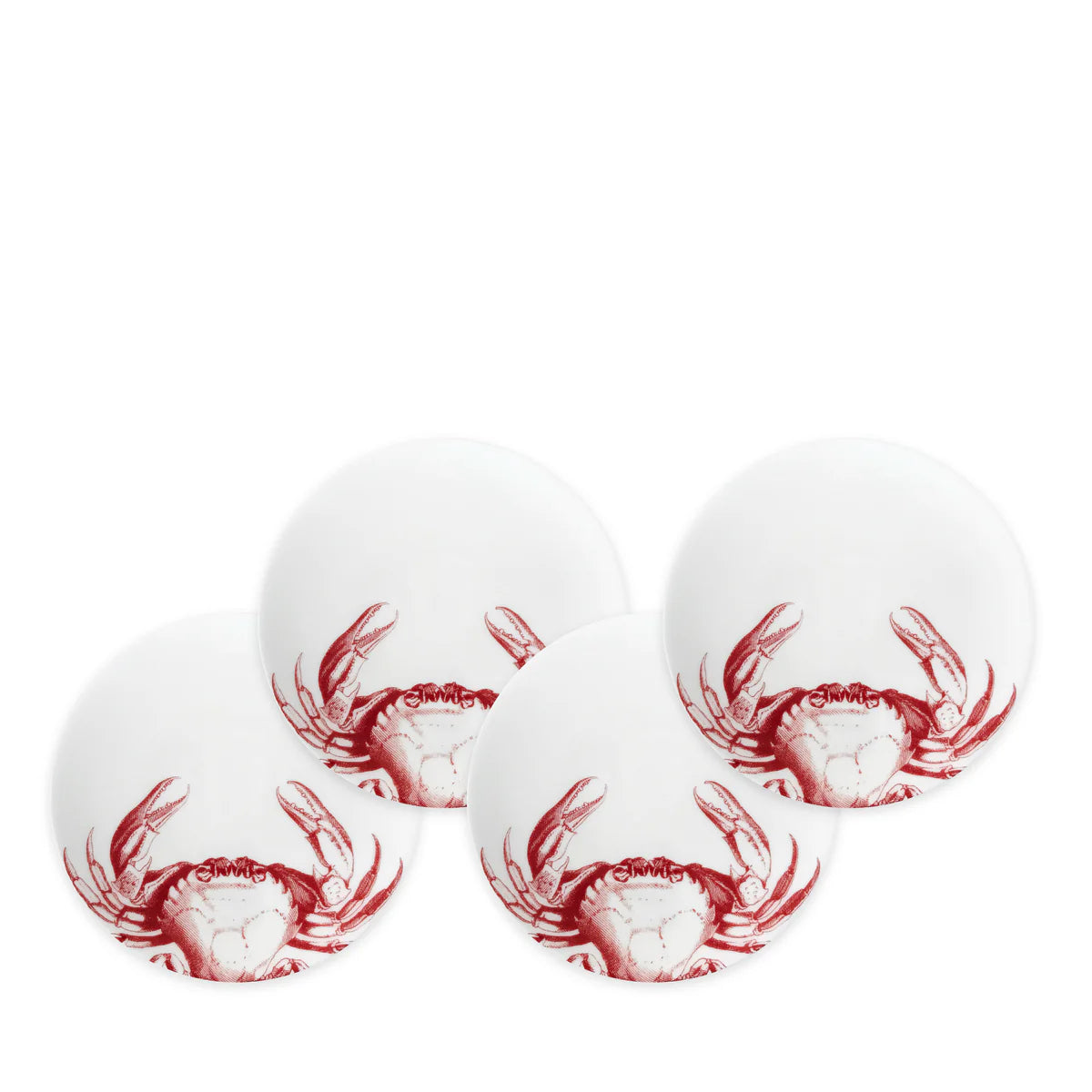 Caskata - Red Lobster Canapé Plates Boxed Set/4