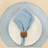 Tisch New York Indy Placemat, Basketweave, Light Blue