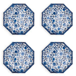 Chinoiserie Touch Octagonal Salad / Dessert Plate Set of 4