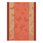 Le Jacquard Francais Jardins Des Papillons Pink Tea Towel