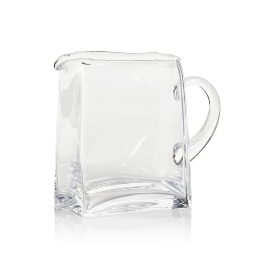 Beaufort Blown Glass Scissor Cut Pitcher