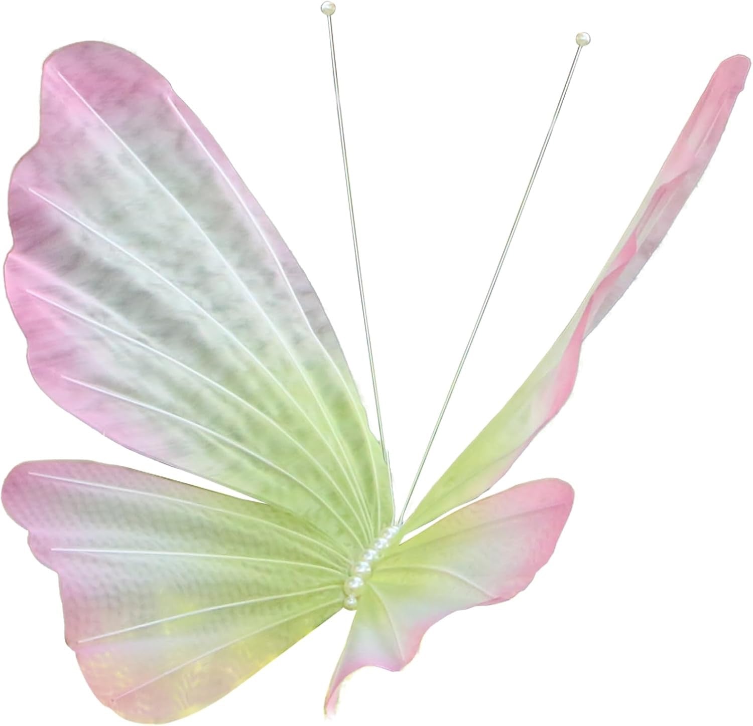 Silk Butterfly Decoration - Set of 3 with Stand