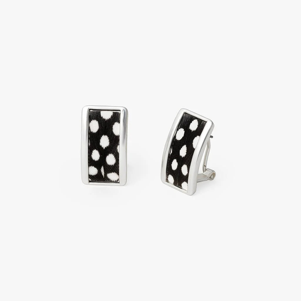 Brackish Blackwood Village Stud Earring Silver