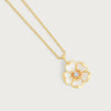 Anabel Aram Wildflowers Enameled Pendant Necklace