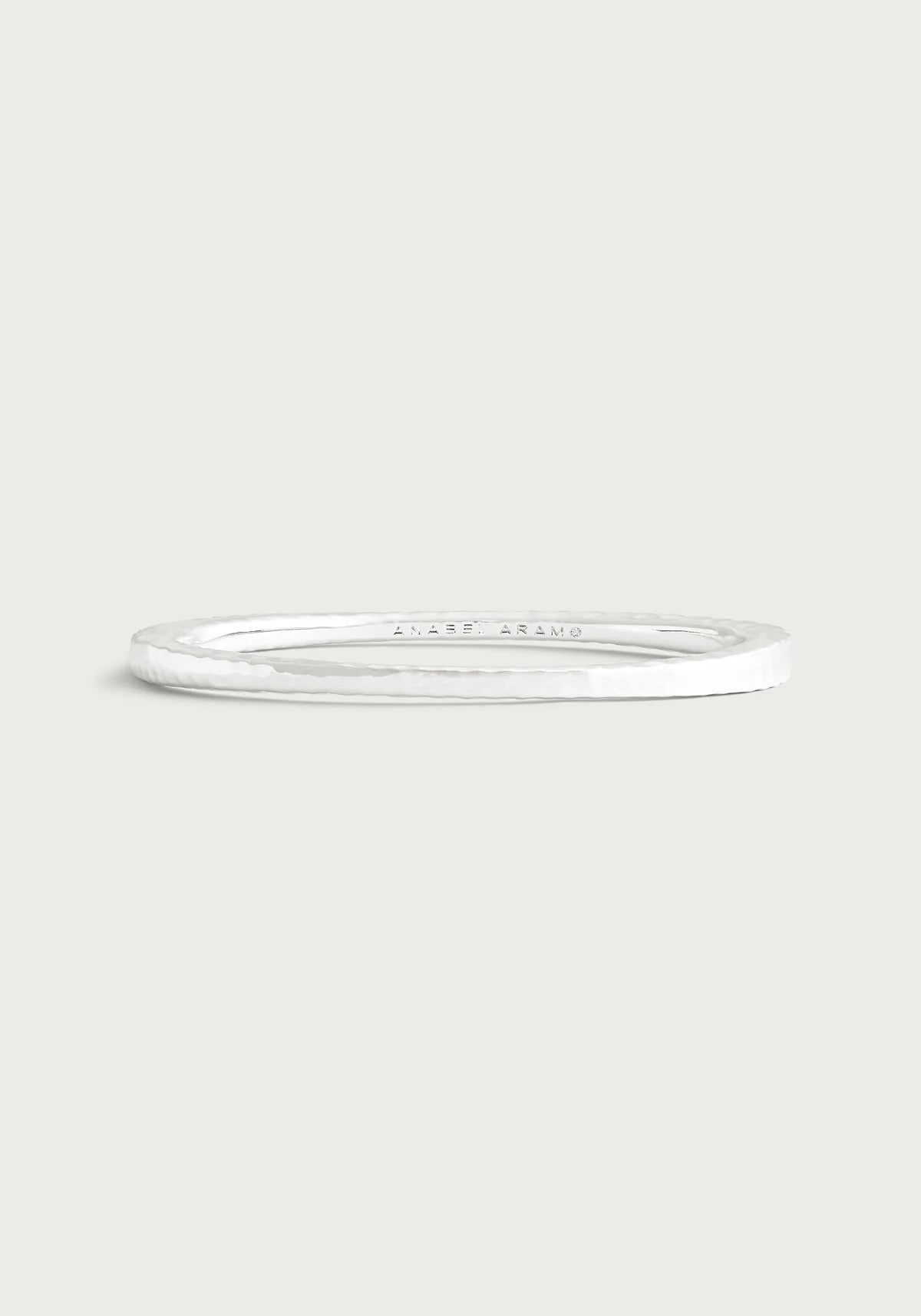 Anabel Aram Farrier Thin Hinged Bangle, Silver