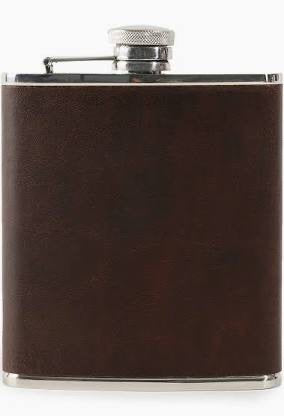 Moore & Giles Leather Wrapped Flask