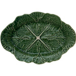 Bordallo Pinheiro Green Cabbage Leaf Small Oval Platter