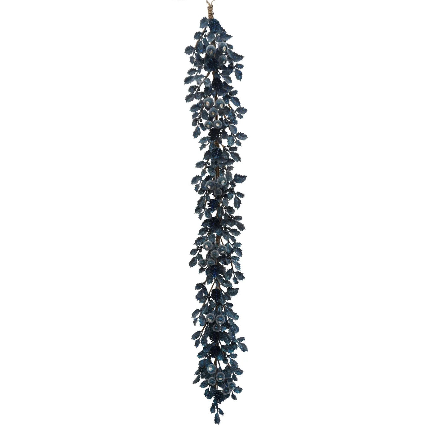 Winward Holly Leaf with Pod Garland 5'