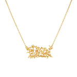 Capucine De Wulf Gold Meadow Cluster Necklace 16" + 2"