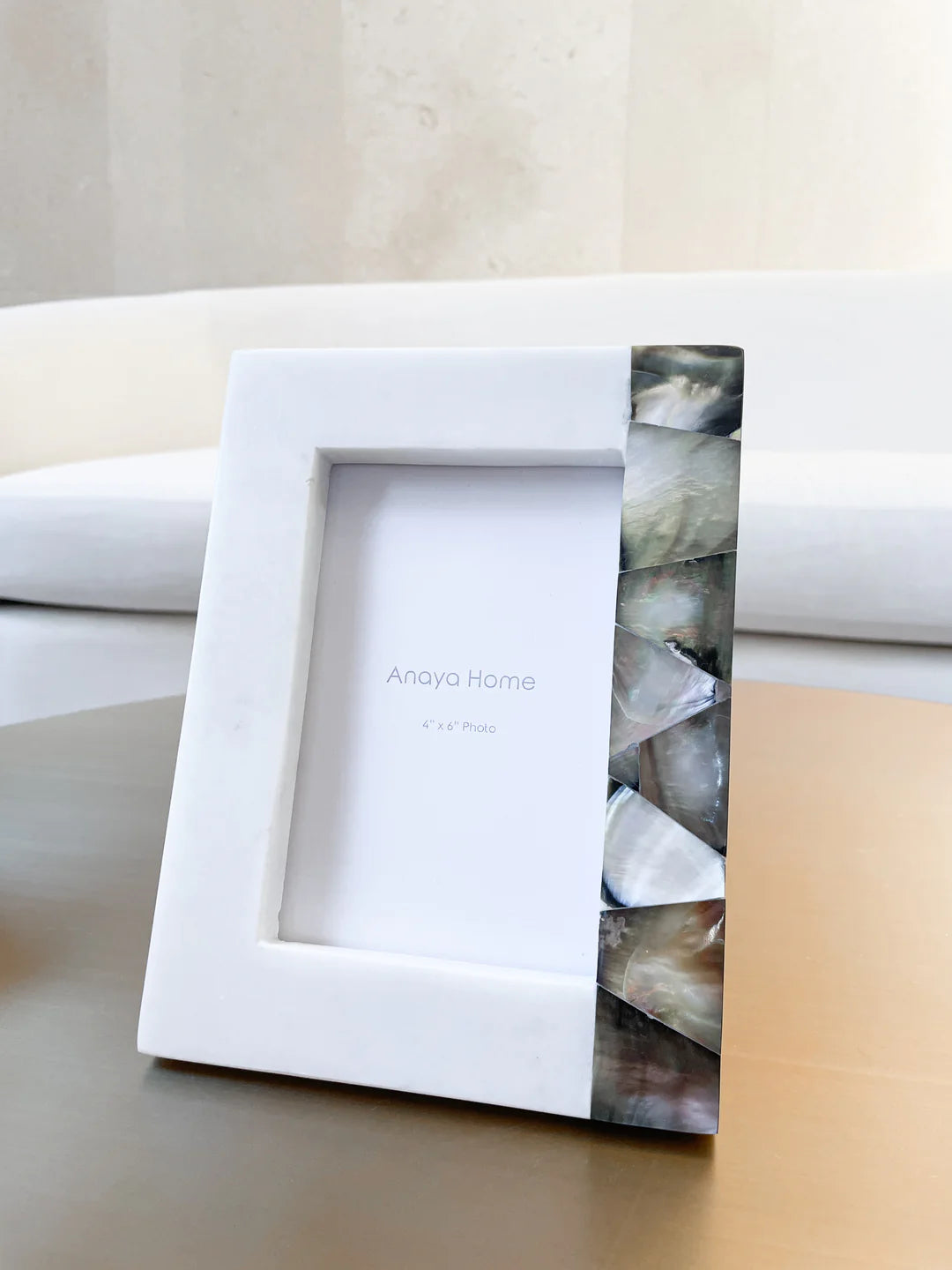 Mother of Pearl Marble Grey Picture Frames