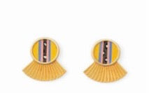 Brackish Large Fan Earring