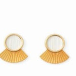 Brackish Large Fan Earring