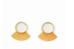 Brackish Large Fan Earring
