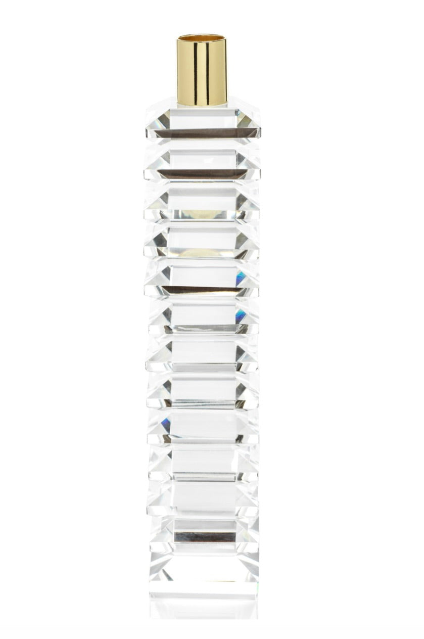 Florence Crystal Candle Holder - Stacked