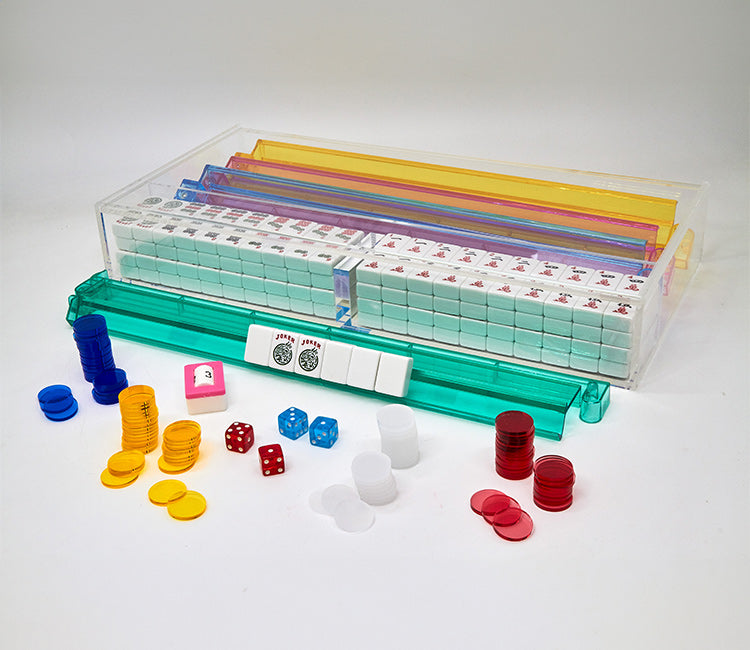 Tizo Lucite Mahjong Set with Lucite Box