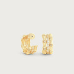 Anabel Aram Bamboo Stacked Hoop Earrings