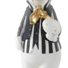Black & Gold Resin Easter Bunnies 9.75"