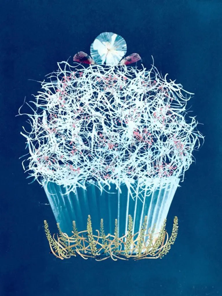 Amanda McCauley Original Blue Cupcake #4, 18x24