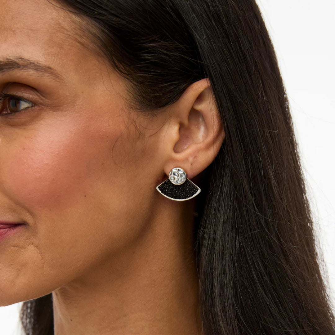 Brackish Khari Fan Earring Silver